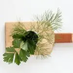 Färska örter till lunchen